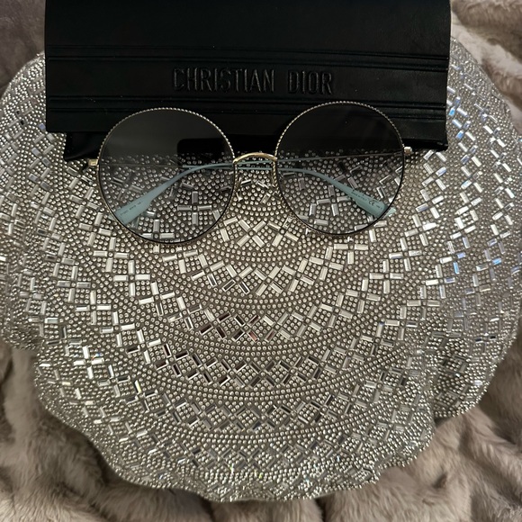 Dior Black and Silver Round Glasses - Picture 1 of 6